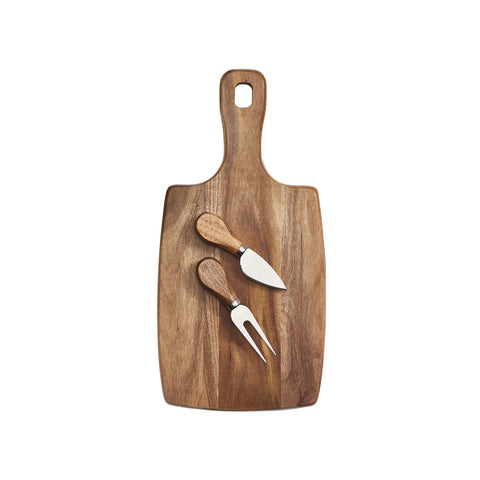 Käsebrett-Set aus Holz 26x17cm