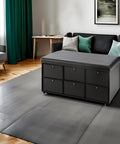 immagine-2-atmosphera-createur-dinterieur-doppio-pouf-contenitore-con-6-cassetti-nero-ean-3560238337059