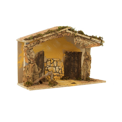 immagine-2-euronatale-capanna-in-legno-per-presepe-26x50x29cm-ean-8019959245099