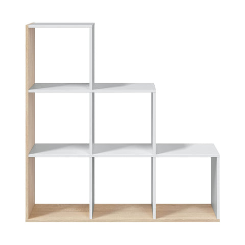 immagine-2-habitdesign-libreria-a-6-scomparti-bianco-110x108x28cm-ean-8423490266770