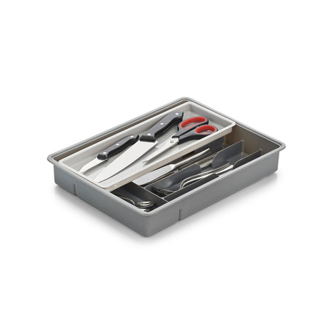 immagine-2-zeller-portaposate-con-6-scomparti-in-plastica-grigia-ean-4003368248738