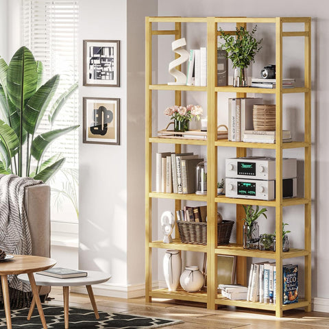 immagine-3-five-simply-smart-scaffale-a-colonna-in-bambu-con-6-ripiani-mensole-ean-3560239680444