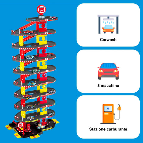 immagine-3-giaquinto-city-garage-10-livelli-alto-110cm-con-3-macchine-carwash-e-stazione-carburante-ean-8058486005622