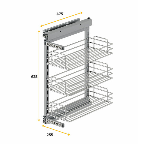 immagine-4-emuca-organizer-da-cucina-a-3-ripiani-estraibile-per-cassetto-in-acciaio-30x48cm-ean-8432393282893