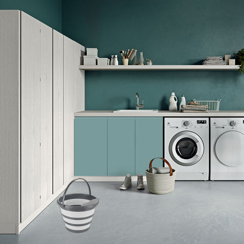immagine-4-wenko-secchio-pieghevole-salvaspazio-con-colino-e-maniglia-10l-ean-4008069048076