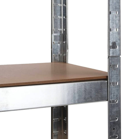 Scaffale Portaoggetti 5 Ripiani in Acciaio e MDF Portata Totale 875 kg con Montaggio a Incastro Ean-8023755054588